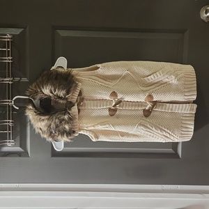 Pink Republic vest with fur collar